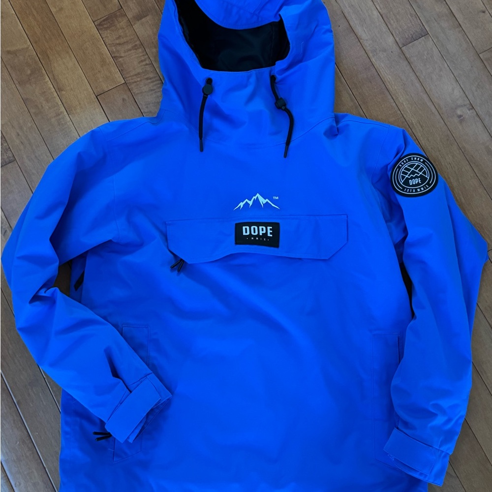 Dope Blue Hooded Jacket